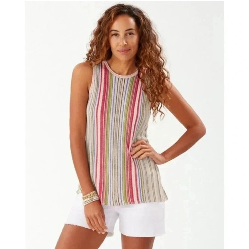 Tommy Bahama Vista Sol Striped Tank Sweater